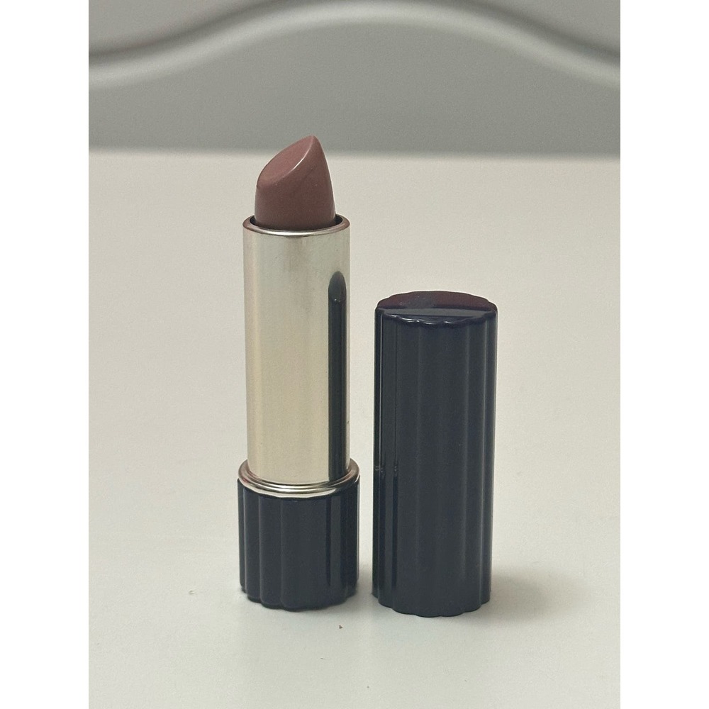 Vintage Estee Lauder All Day Lipstick Haute Pink blue ribbed case full size